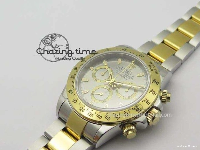 0405 Colorful Daytona SS YG 116523 JF Best Edition Gray Dial On SS YG Bracelet A 3897